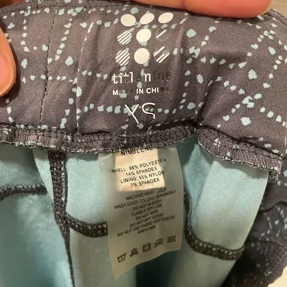 Title Nine Joggers Womens XS Nimblene Shibori Blue UPF Lightweight Hiking Active - Picture 4 of 9